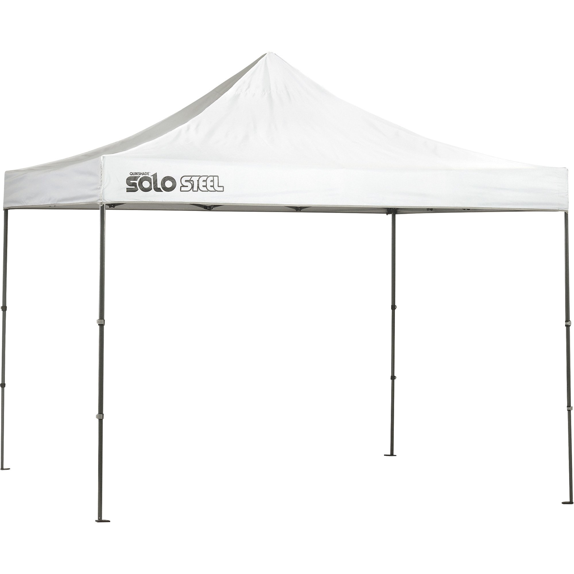 Quik Shade Solo Steel 100 Pop-Up Canopy — 10ft. x 10ft., Straight Leg